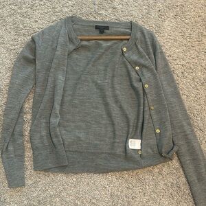 Jcrew gray wool cardigan